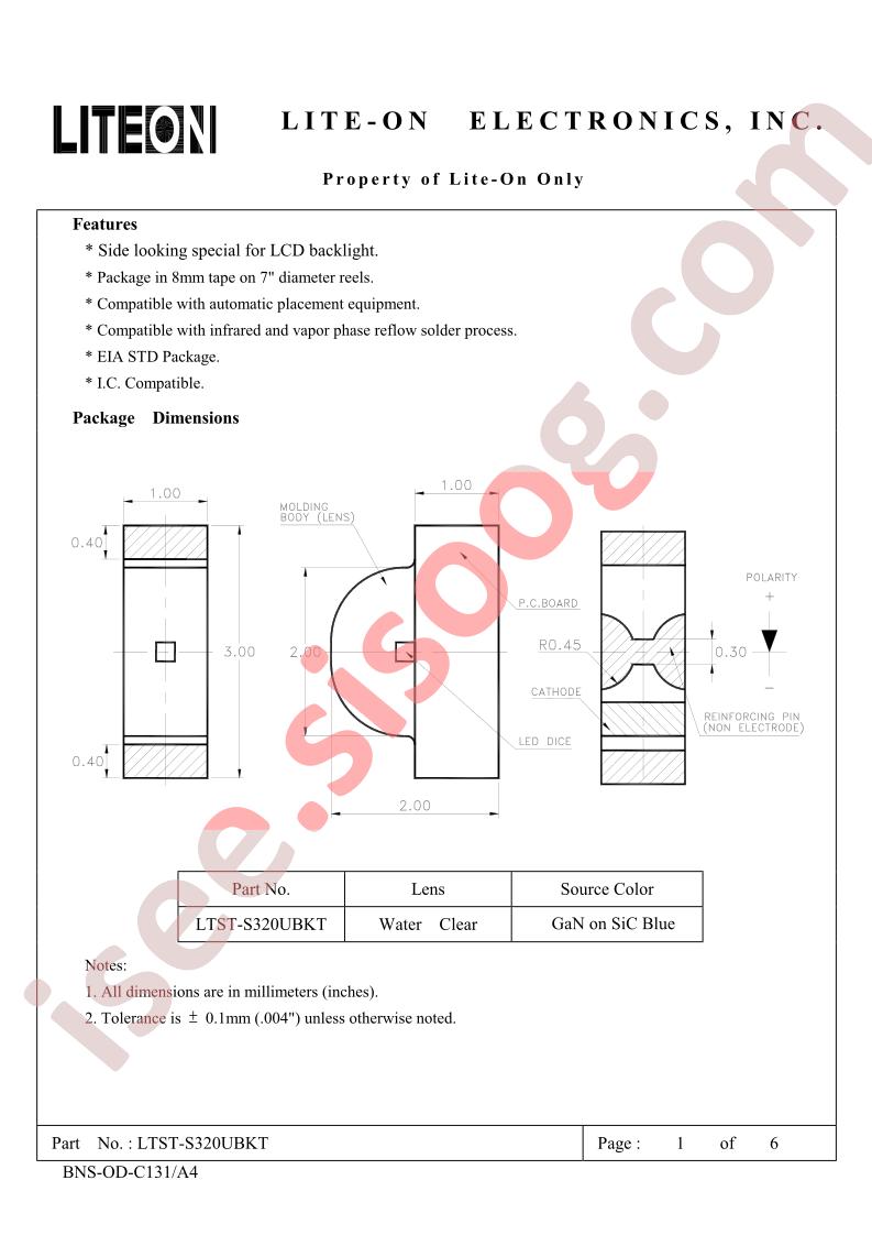 LTST-S320UBKT