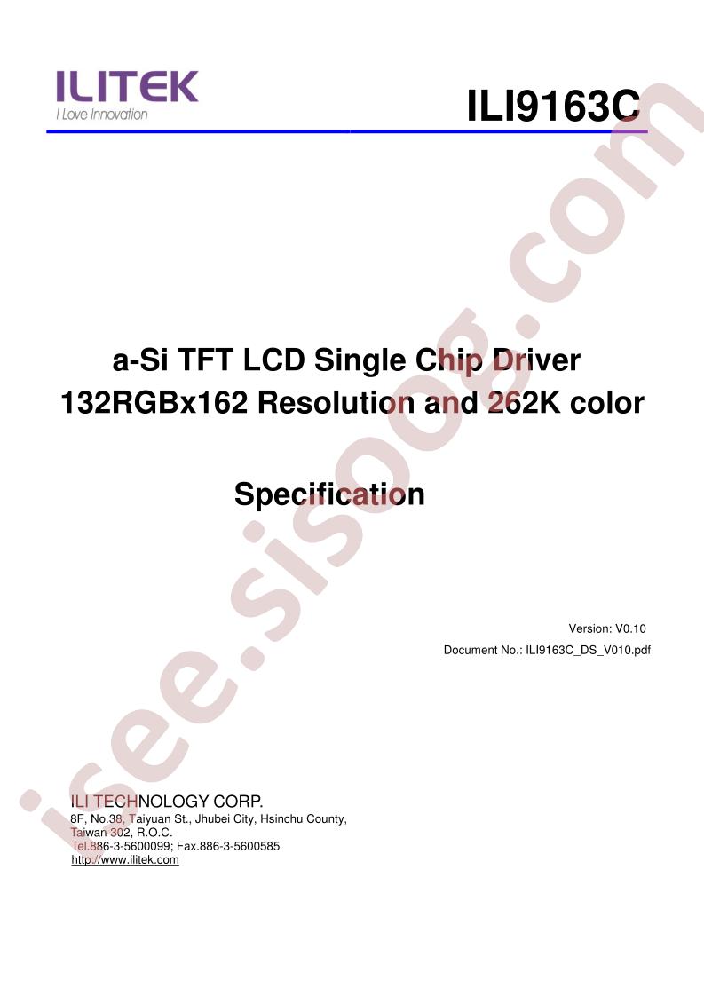 ILI9163C