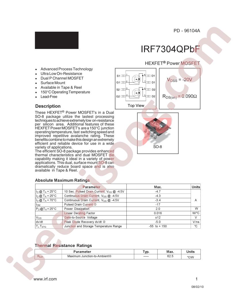 IRF7304QPBF