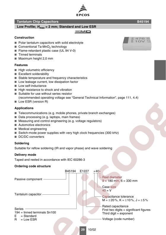 B45194R1227M406