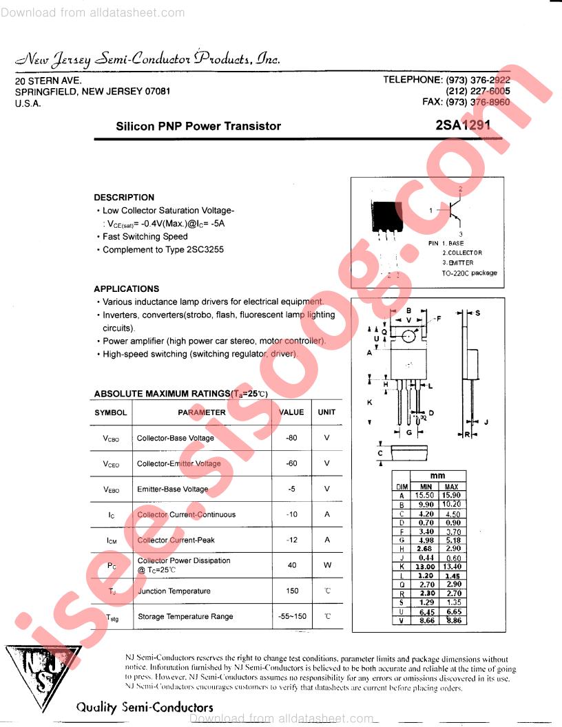 2SA1291