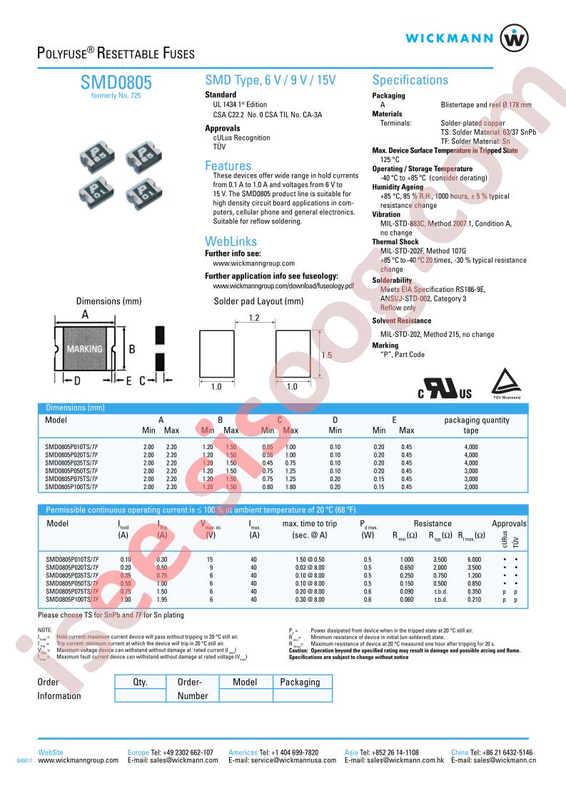 SMD0805P010TF