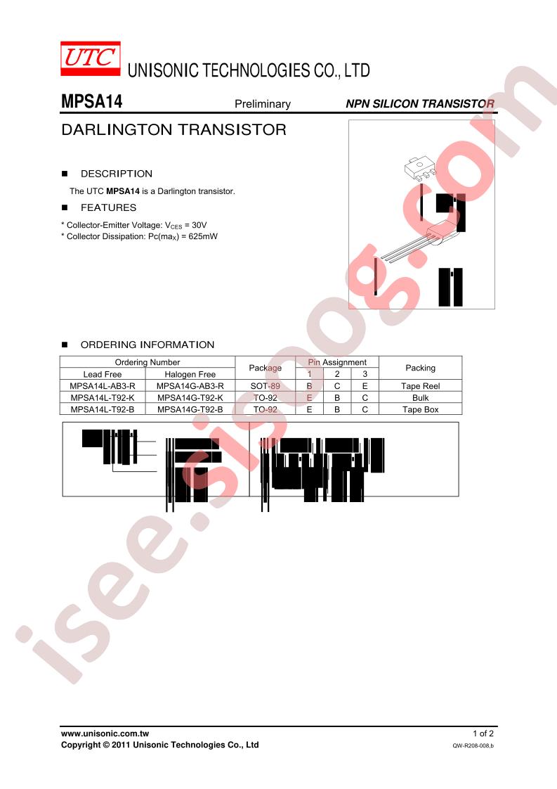 MPSA14G-AB3-R