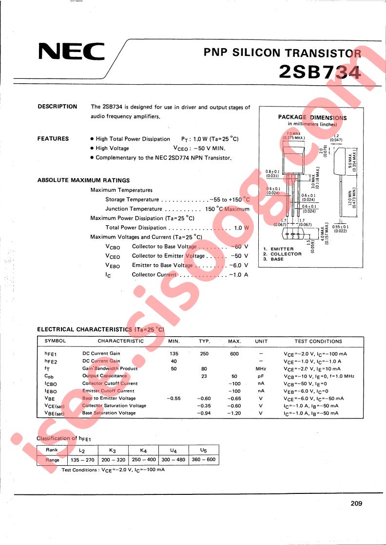 2SB734