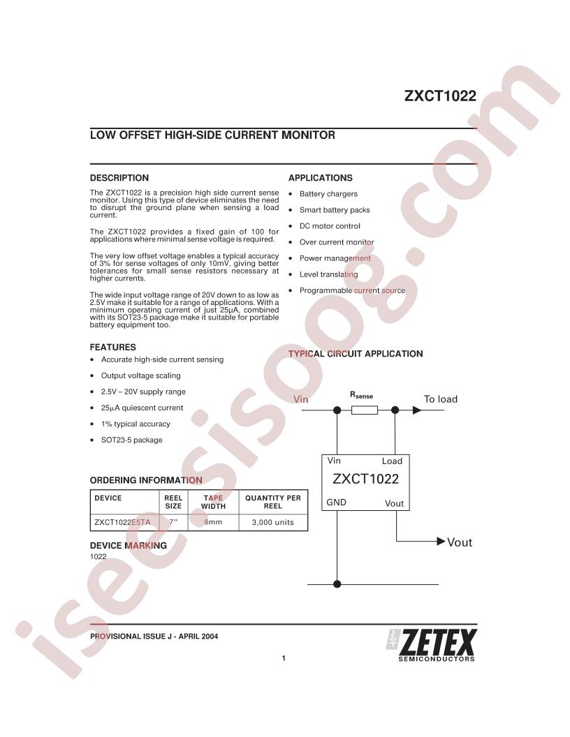 ZXCT1022E5TA