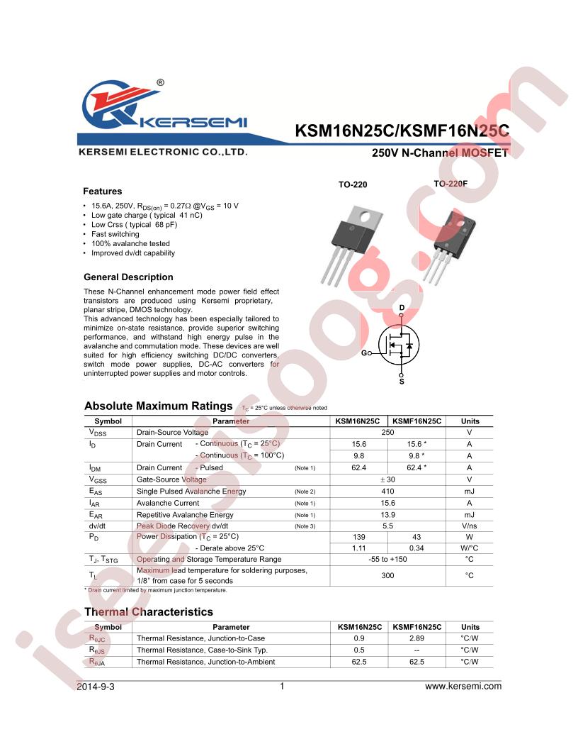 KSMF16N25