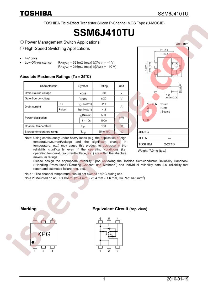 SSM6J410TU