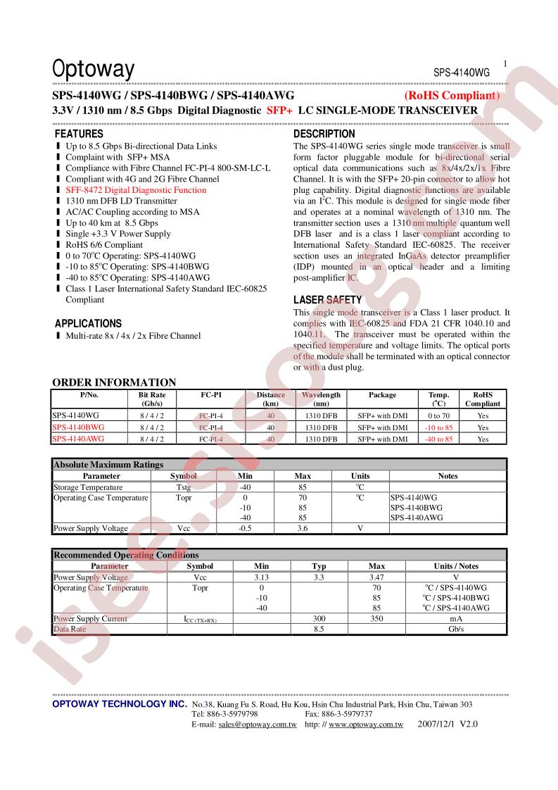 SPS-4140WG
