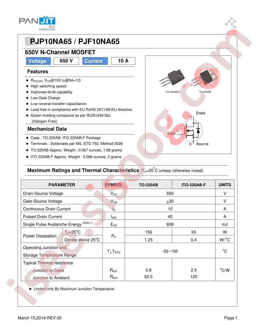 PJF10NA65