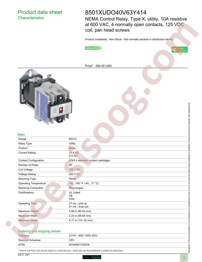 8501XUDO40V63Y414