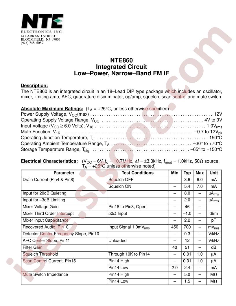 NTE860