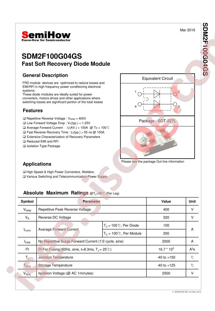 SDM2F100G04GS
