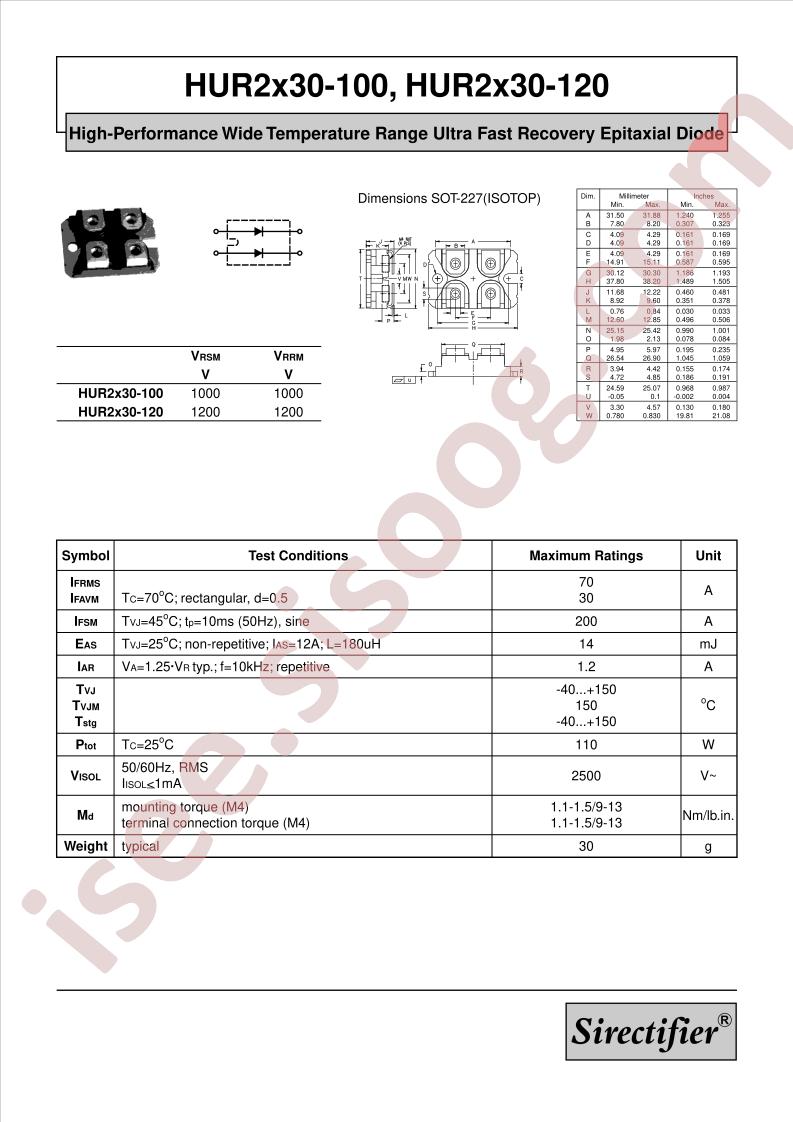 HUR2X30-100