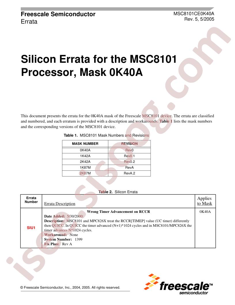 MSC8101