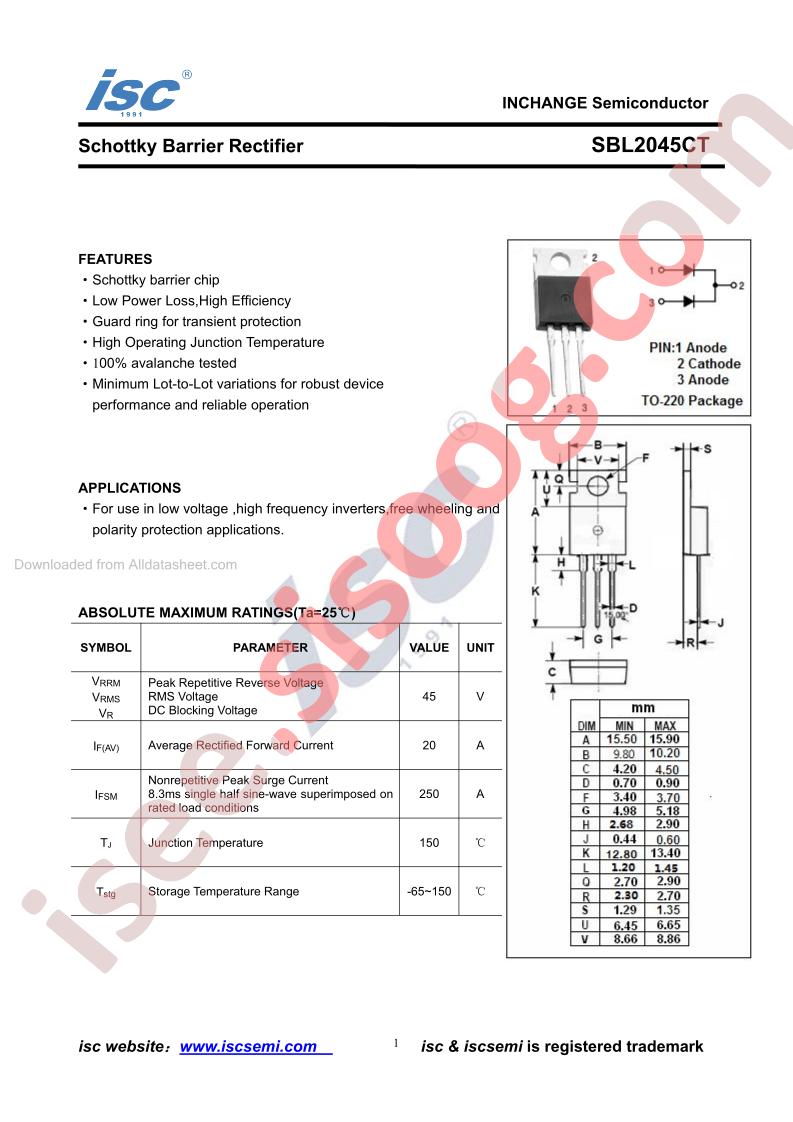 SBL2045CT