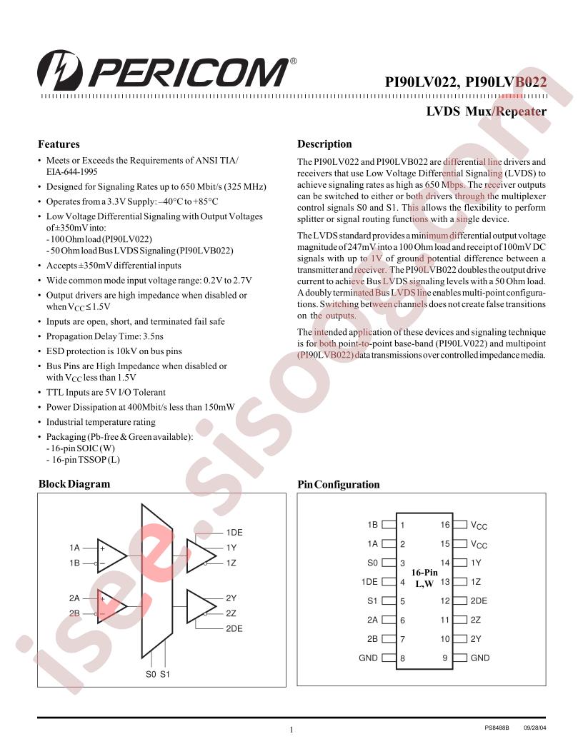PI90LV022B