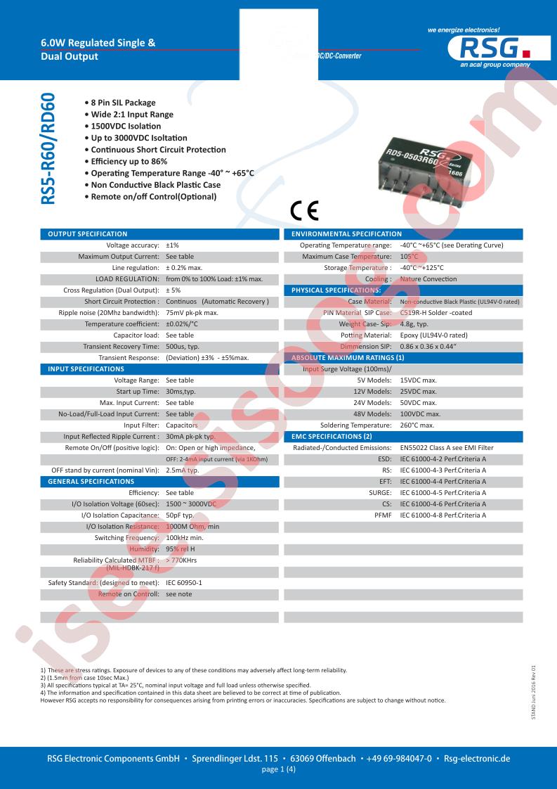 RS5-0509RD60A1