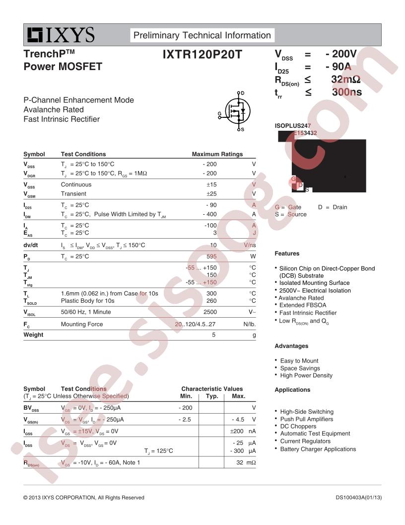 IXTR120P20T