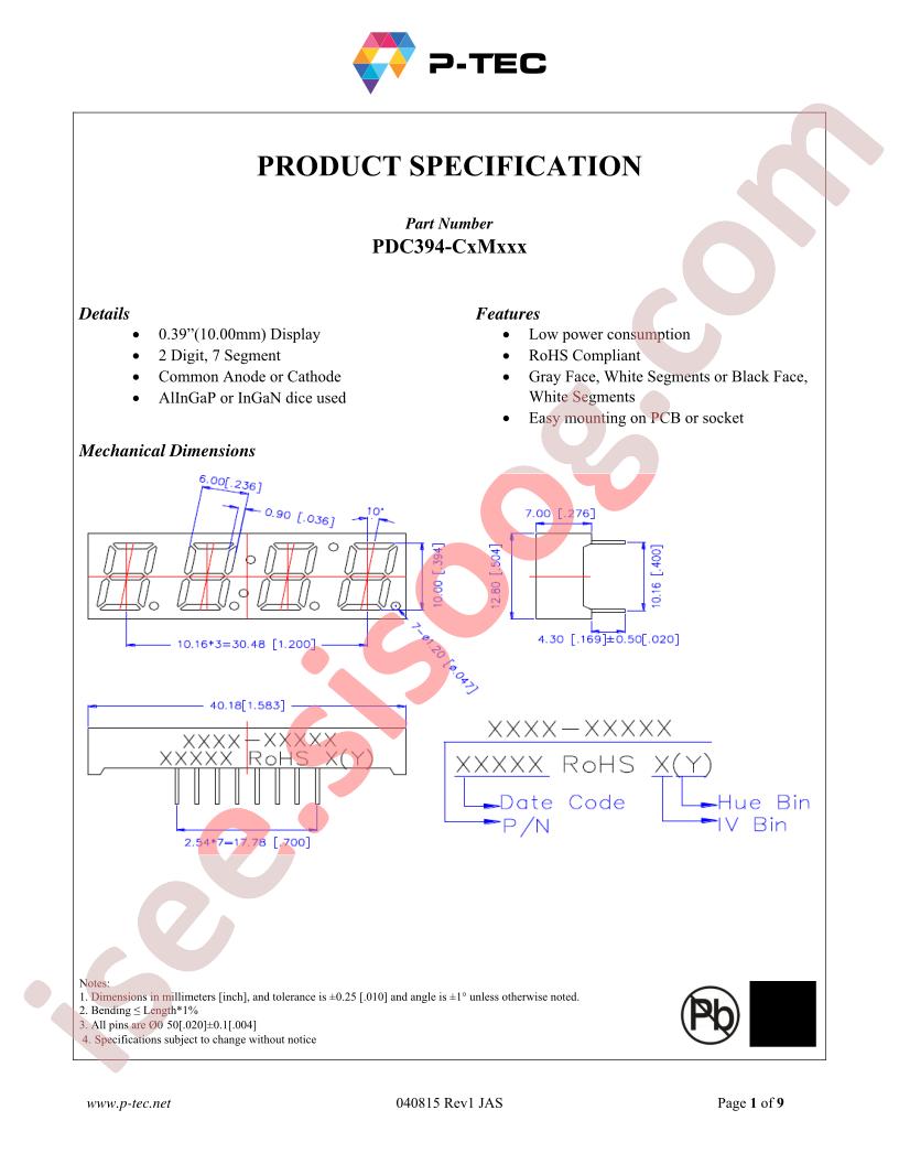 PDC394-CXMXXX
