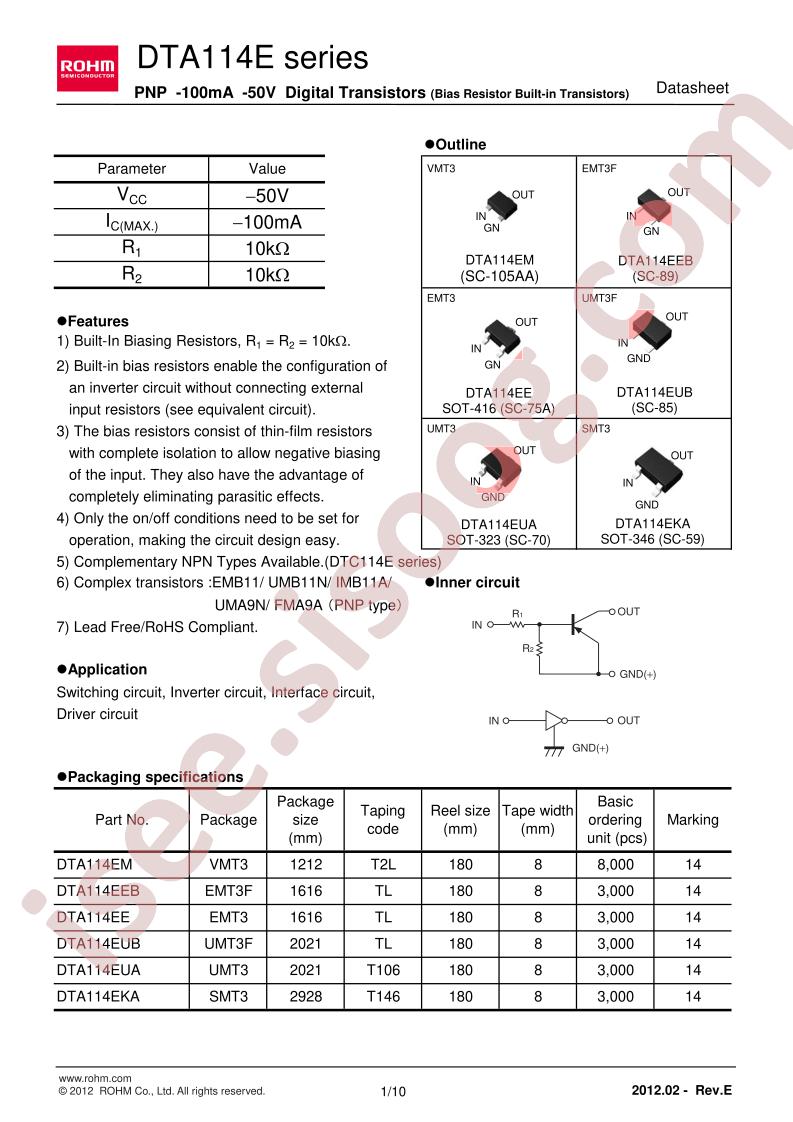 DTA114EUB