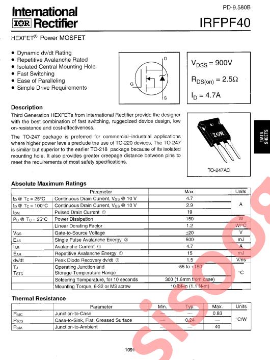 IRFPF40