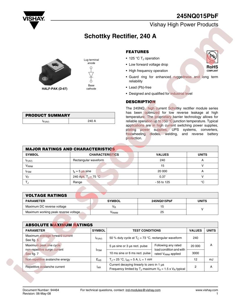 245NQ015PBF