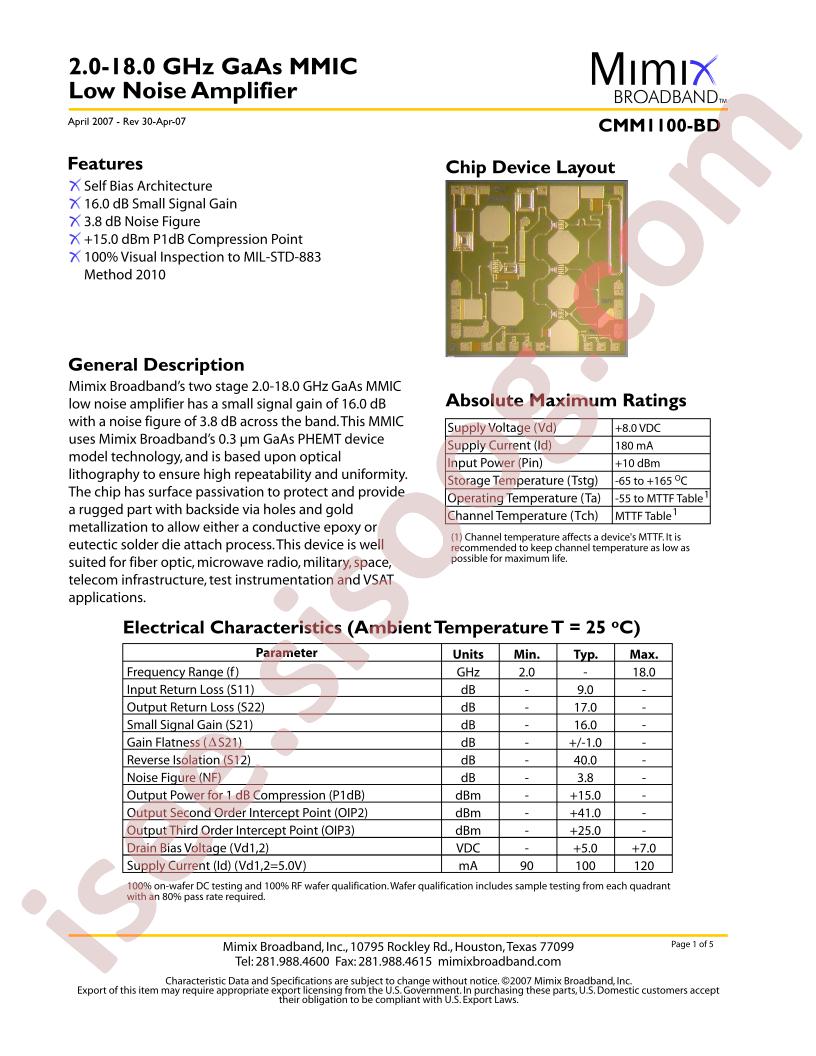 CMM1100-BD-000V