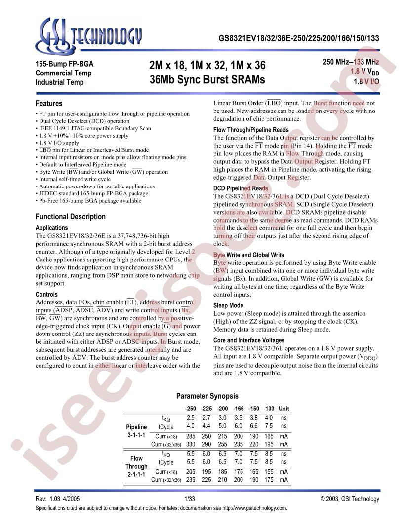 GS8321EV18GE-200