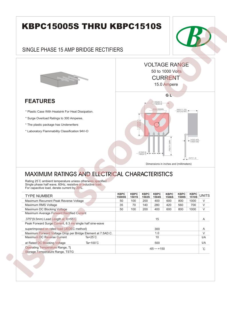 KBPC15005S