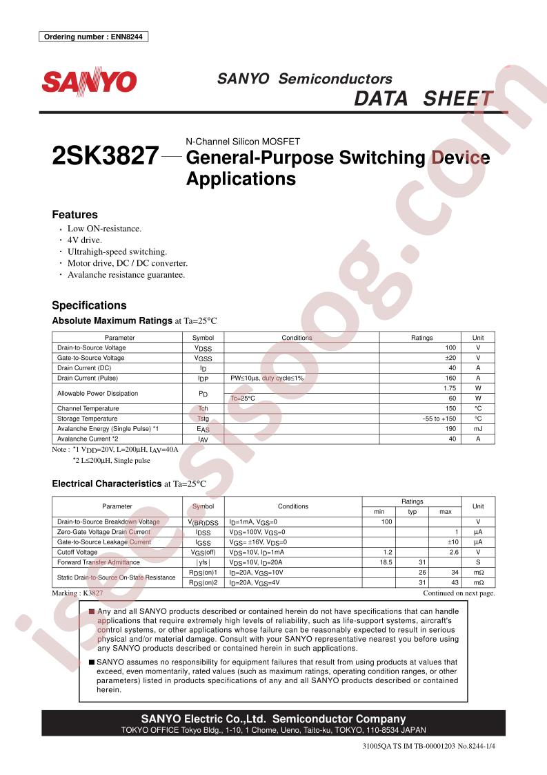 2SK3827