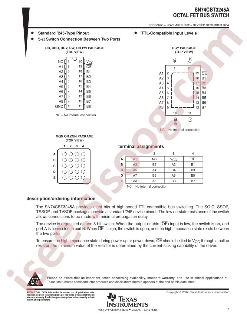 SN74CBT3245ADBQ