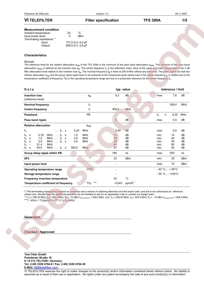 TFS309A