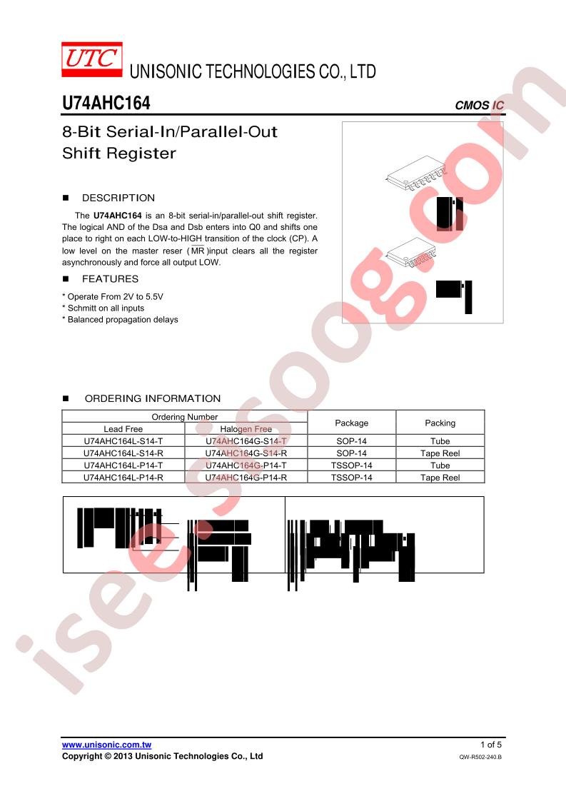 U74AHC164G-P14-T