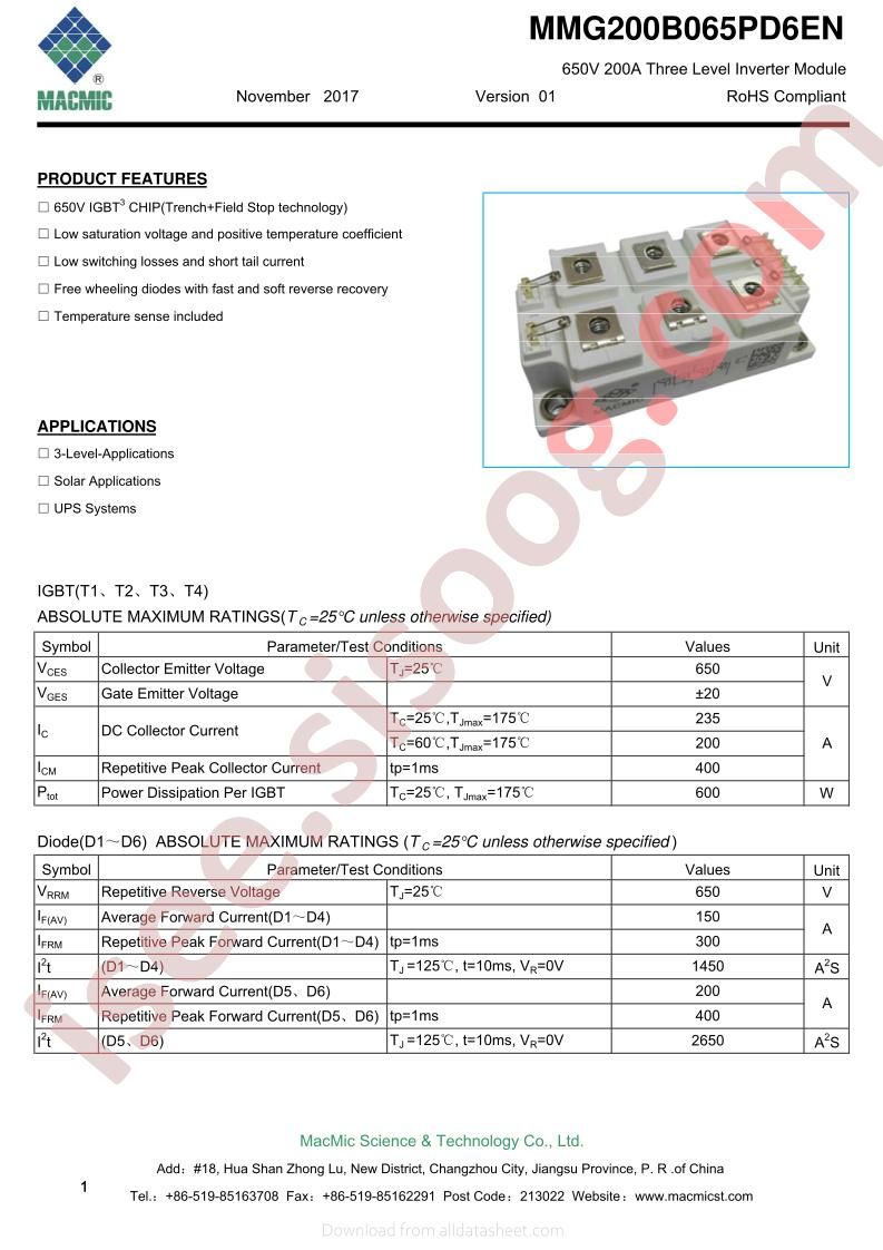 MMG200B065PD6EN