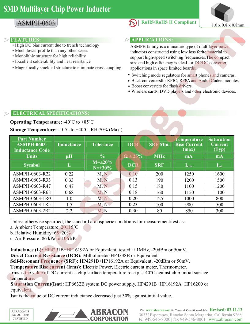 ASMPH-0603-1R0