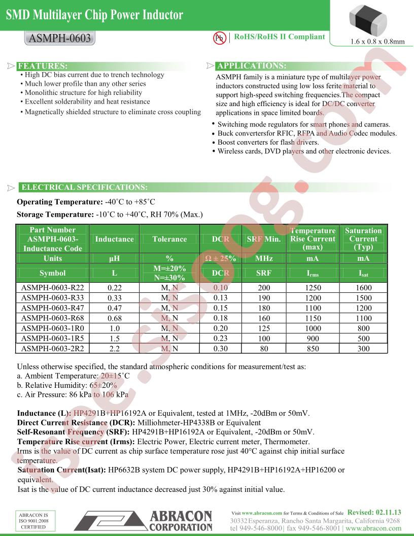 ASMPH-0603-1R0