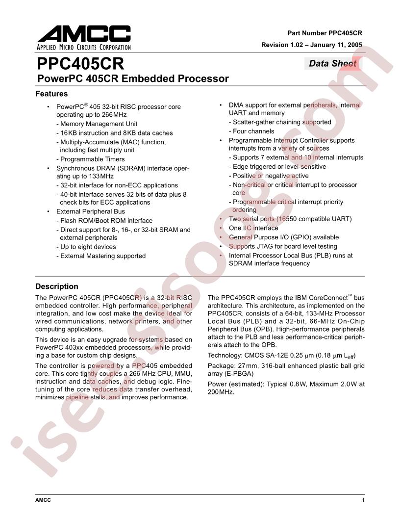 PPC405CR-3BC200C