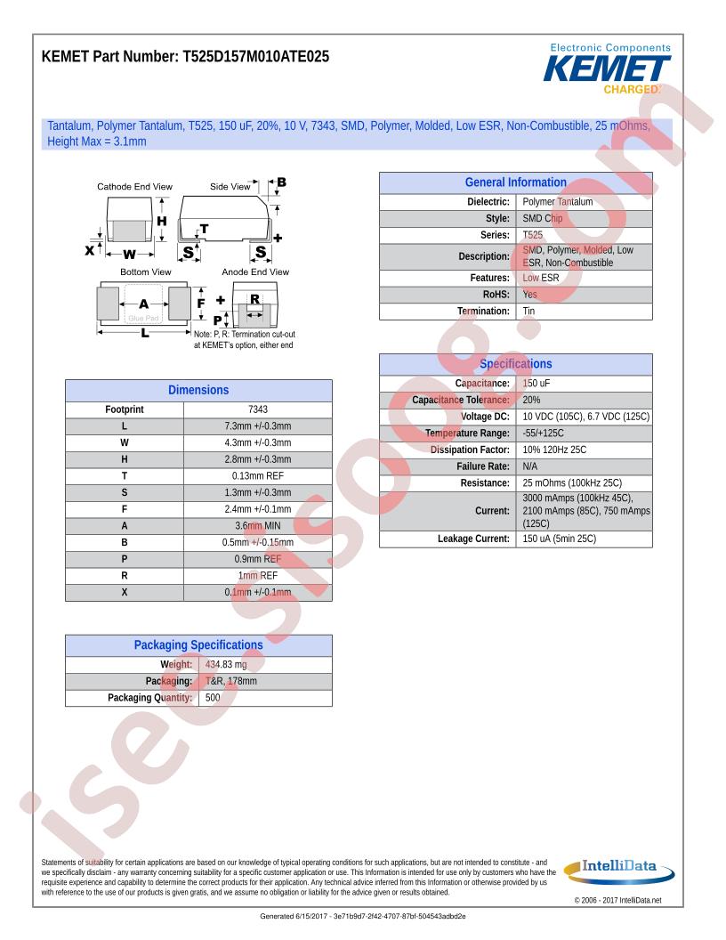 T525D157M010ATE025