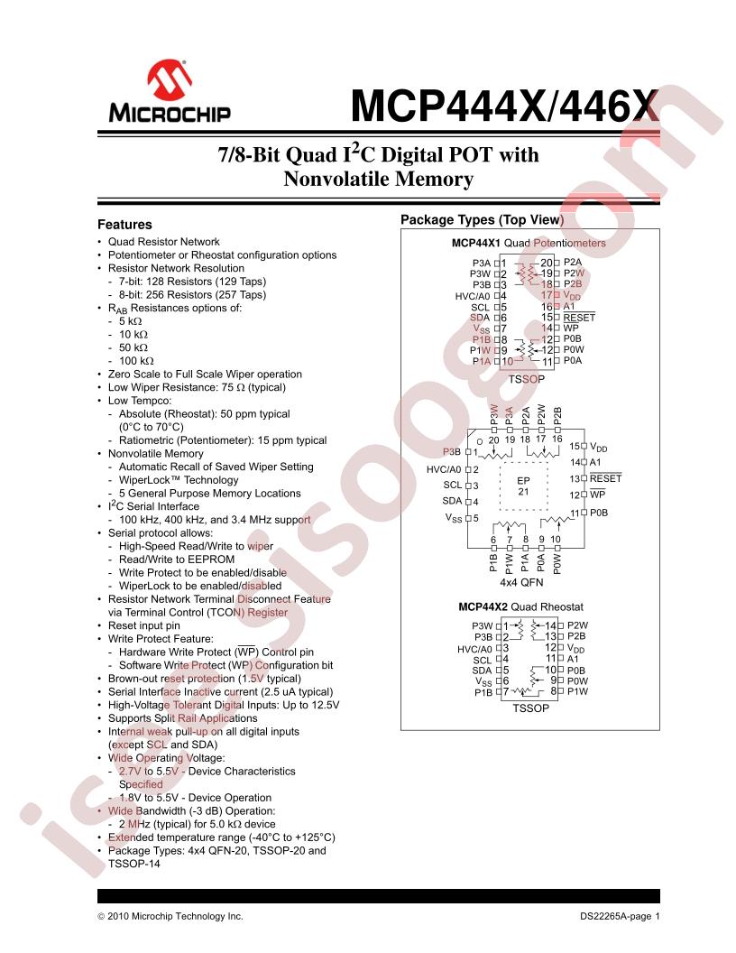 MCP4461-503E-ML