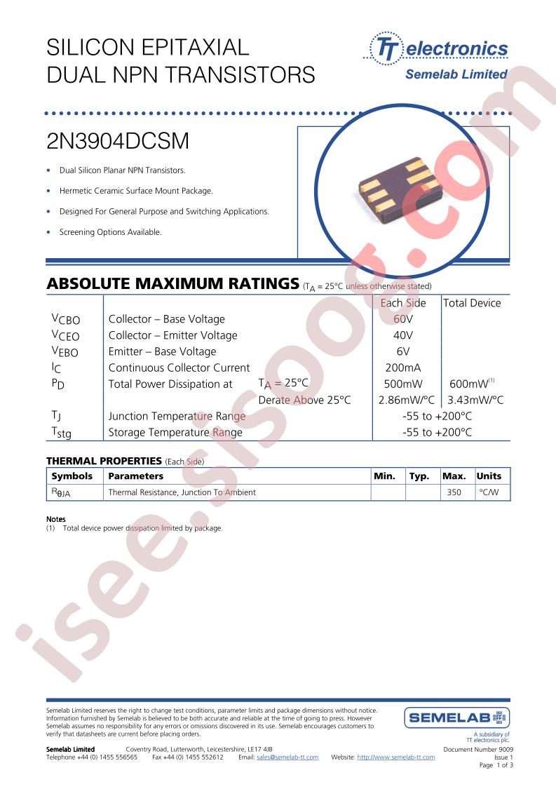 2N3904DCSM