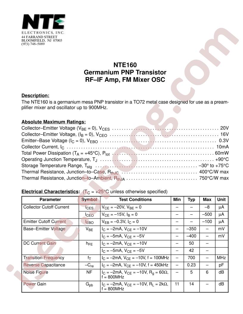 NTE160