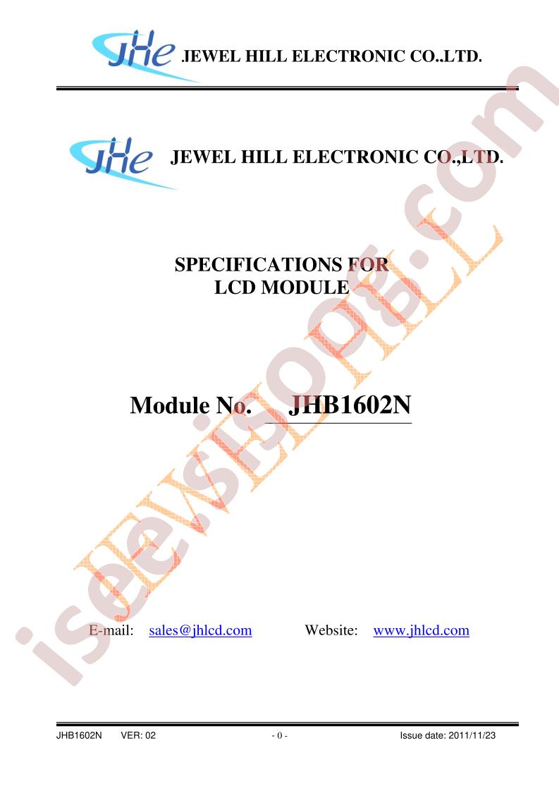JHB1602NVBECBWUA