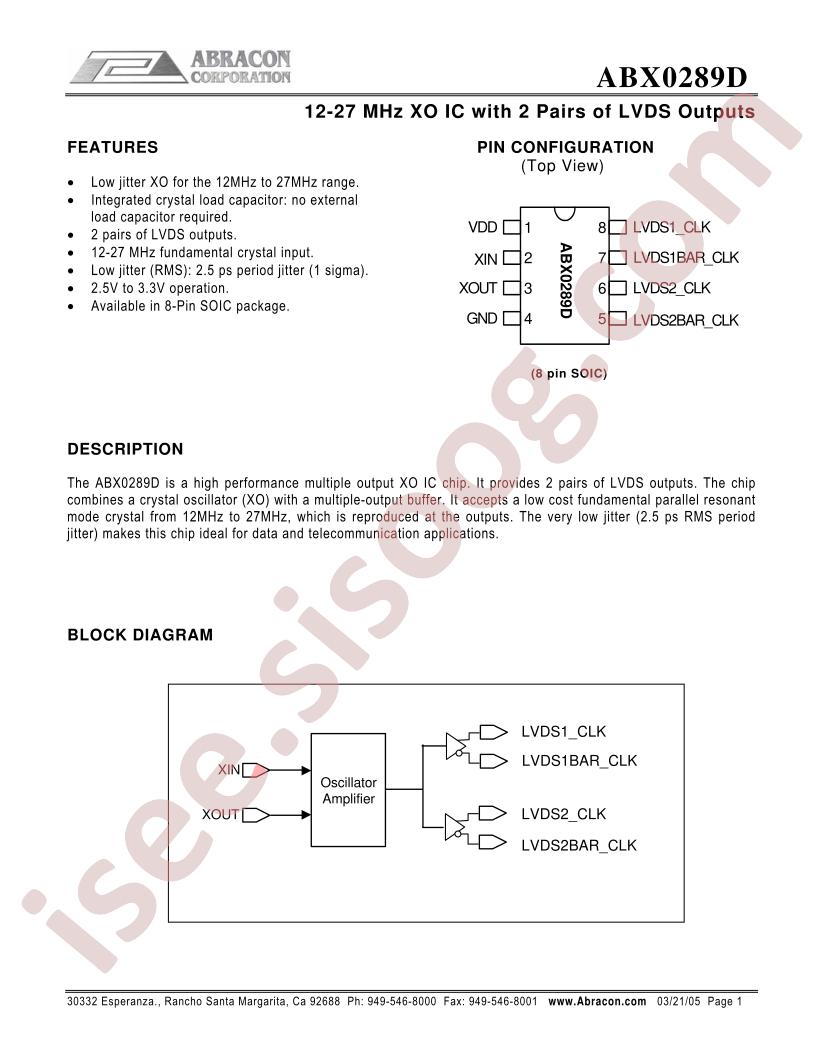 ABX0289DSC-T