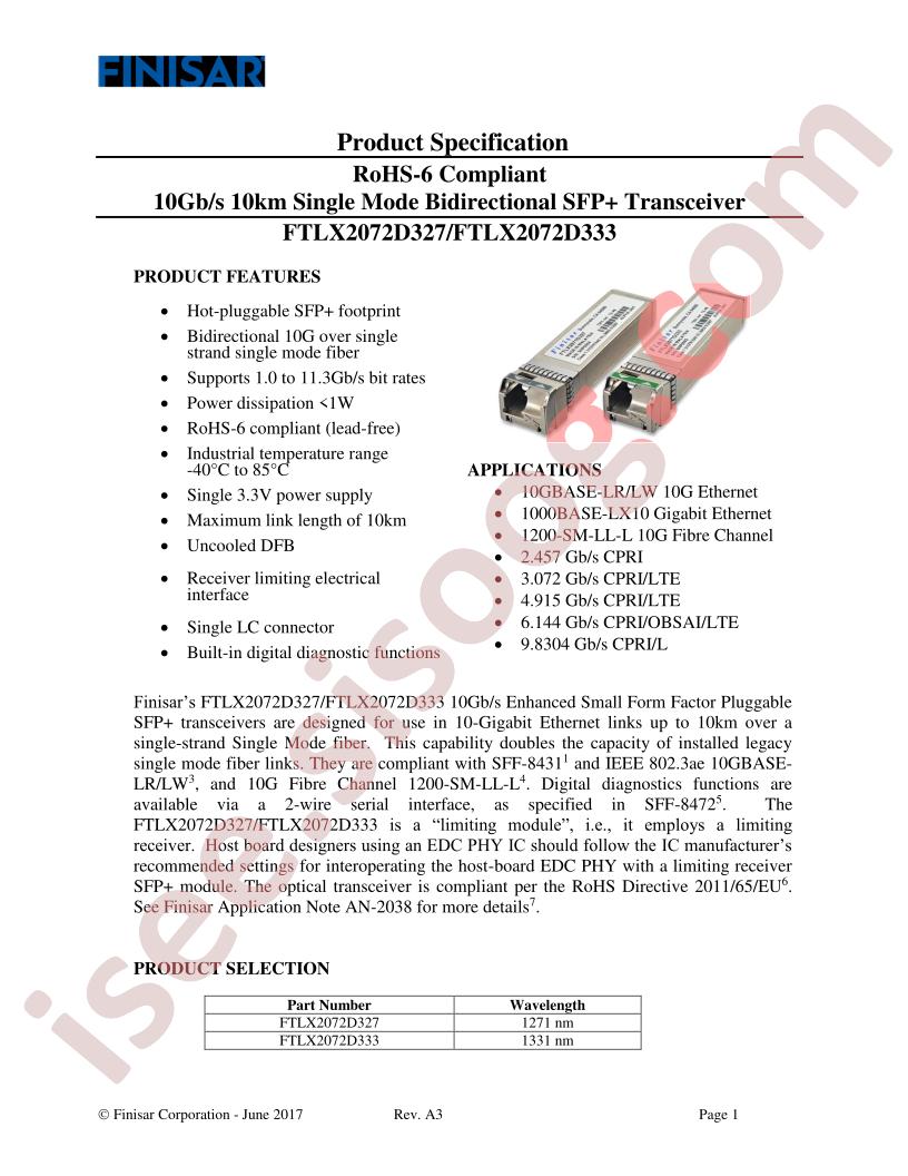 FTLX2072D327