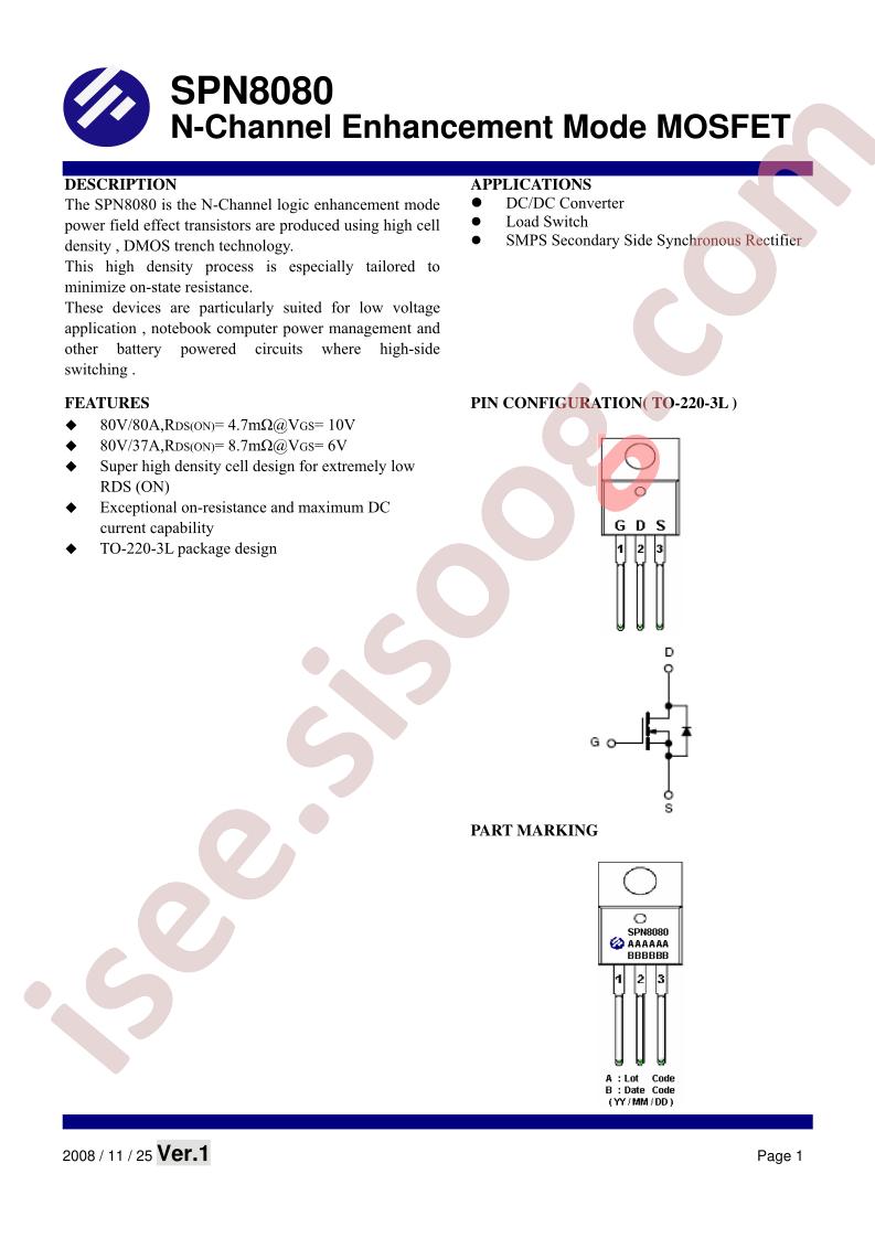 SPN8080T220TGB