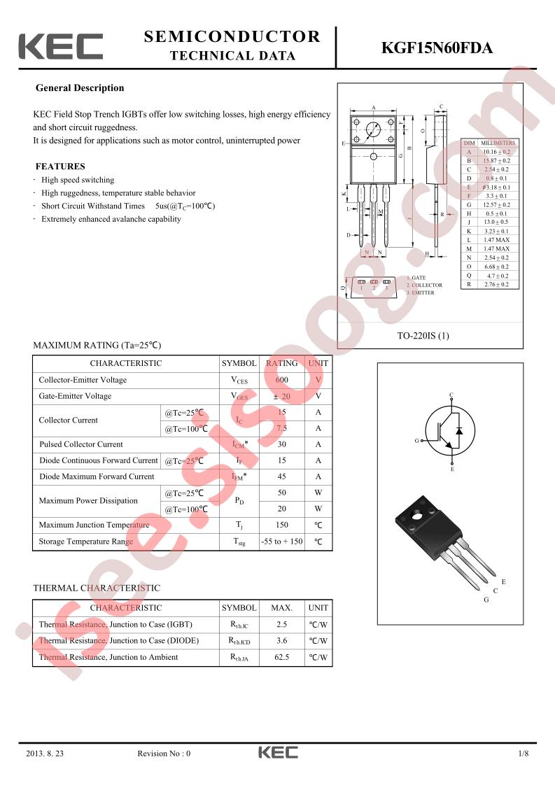 KGF15N60FDA