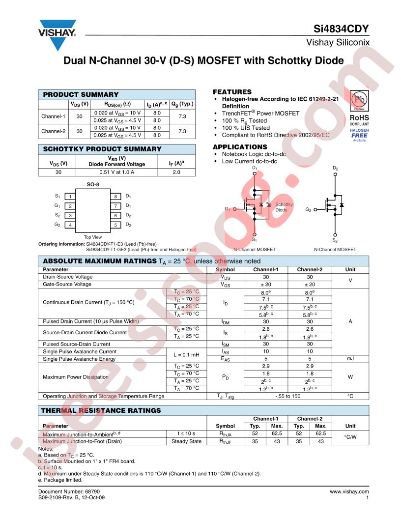 SI4834CDY