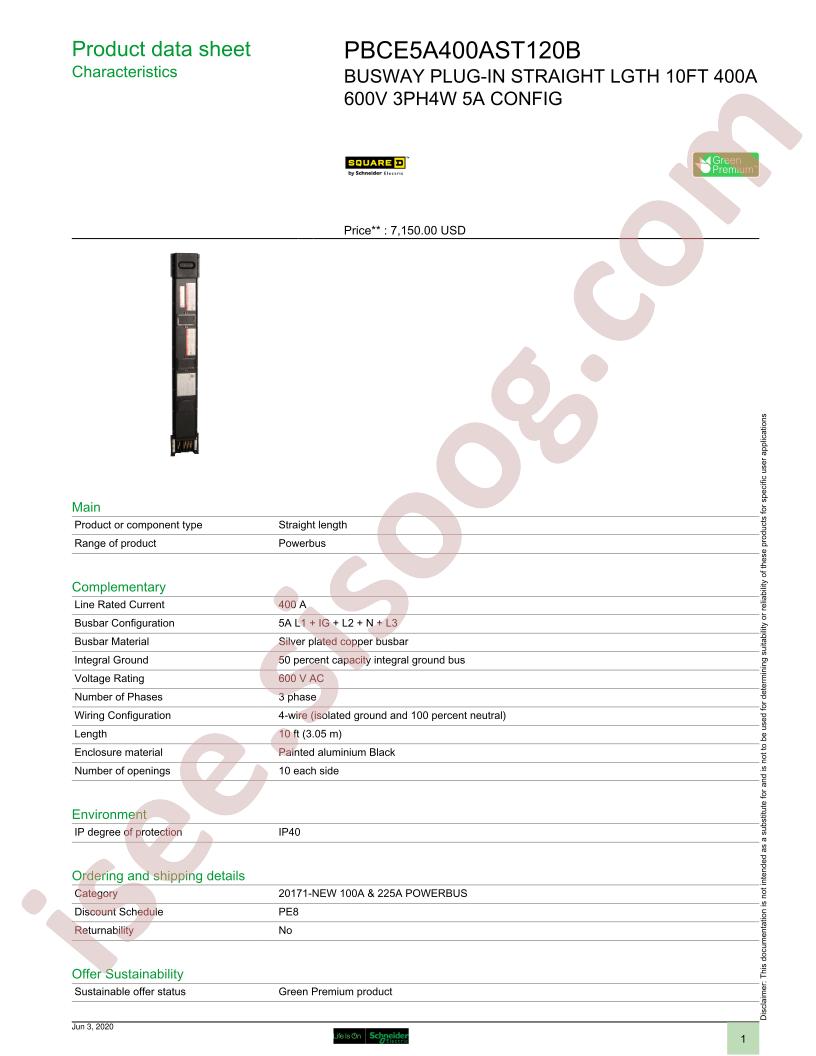 PBCE5A400AST120B