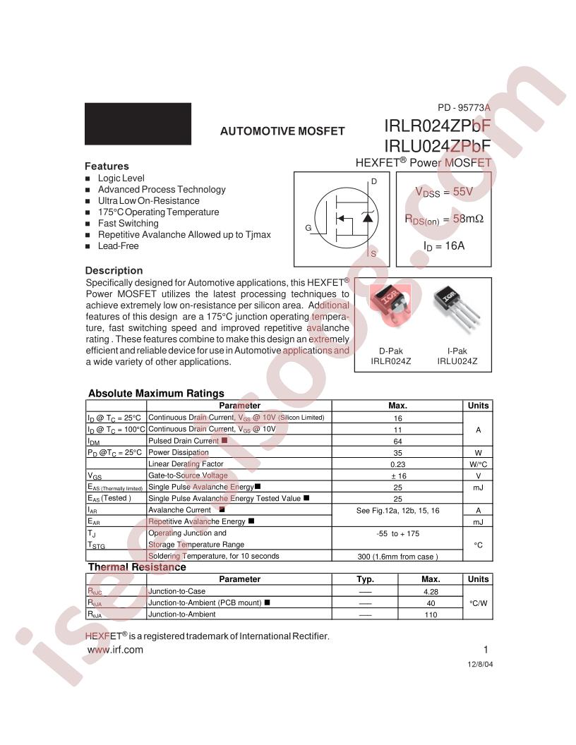 IRLR024ZPBF