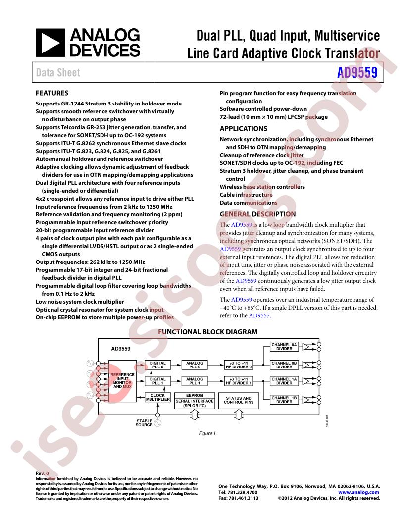 AD9559BCPZ